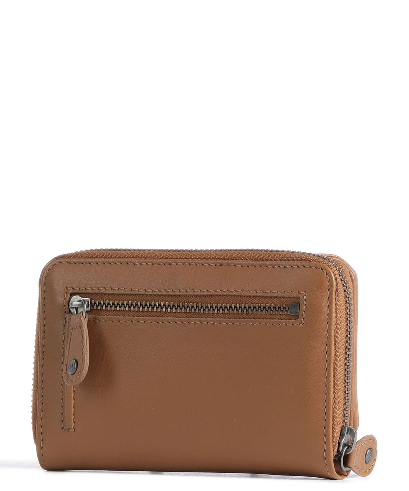 Aunts & Uncles Jamie's Orchard Dahlia RFID Wallet cognac