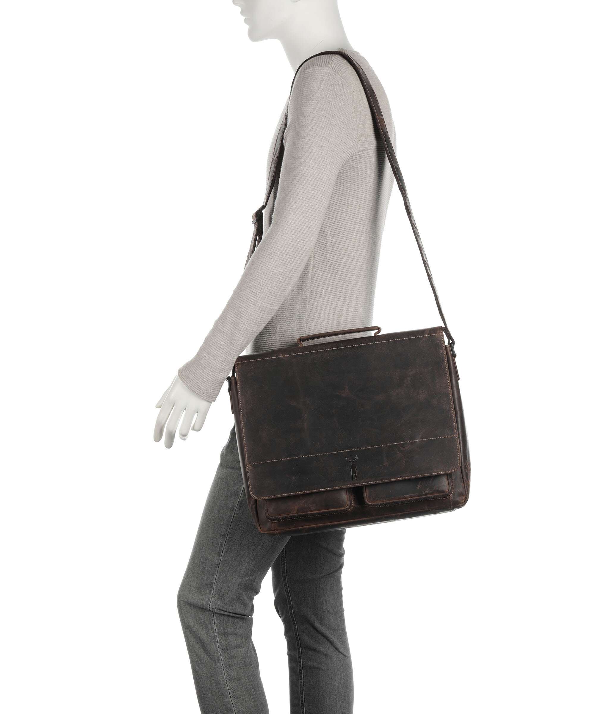 Jack Kinsky Baltimore 6 Briefcase mokka