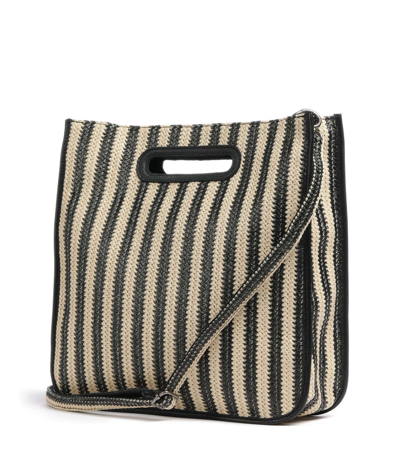 FredsBruder Sommerliebe Square Handbag black stripes