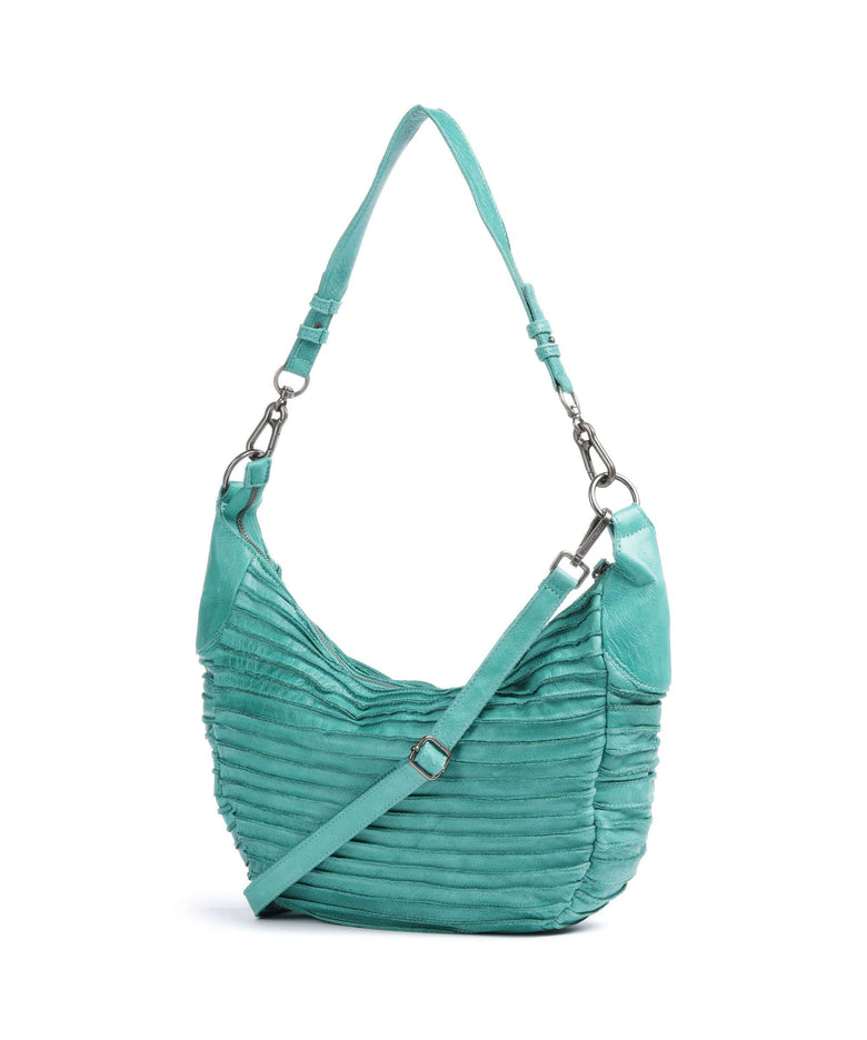 FredsBruder Bestseller Riffel Flowow Hobo bag turquoise