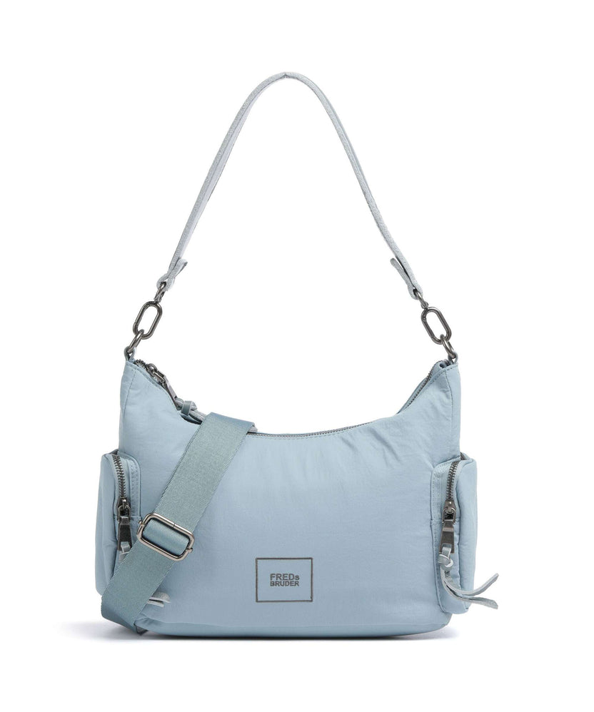 FredsBruder Friends for life Hobo bag dusty blue