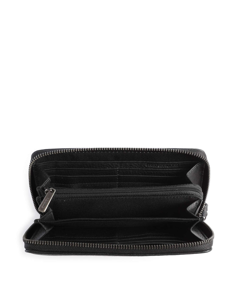 FredsBruder Dear Zip-Around Wallet black