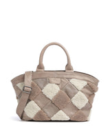FredsBruder Check My Bag Borsa a mano taupe teddy mix