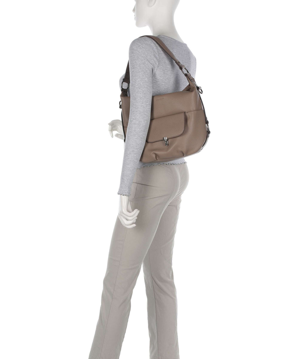 FredsBruder Bestie Hobo bag dark taupe