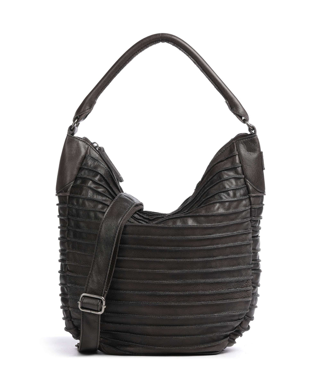 FredsBruder Bestseller Riffeltier S Hobo bag brown