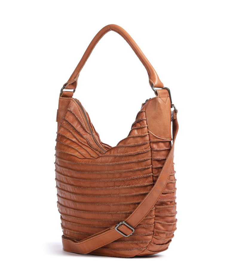 FredsBruder Bestseller Hobo bag dark caramel