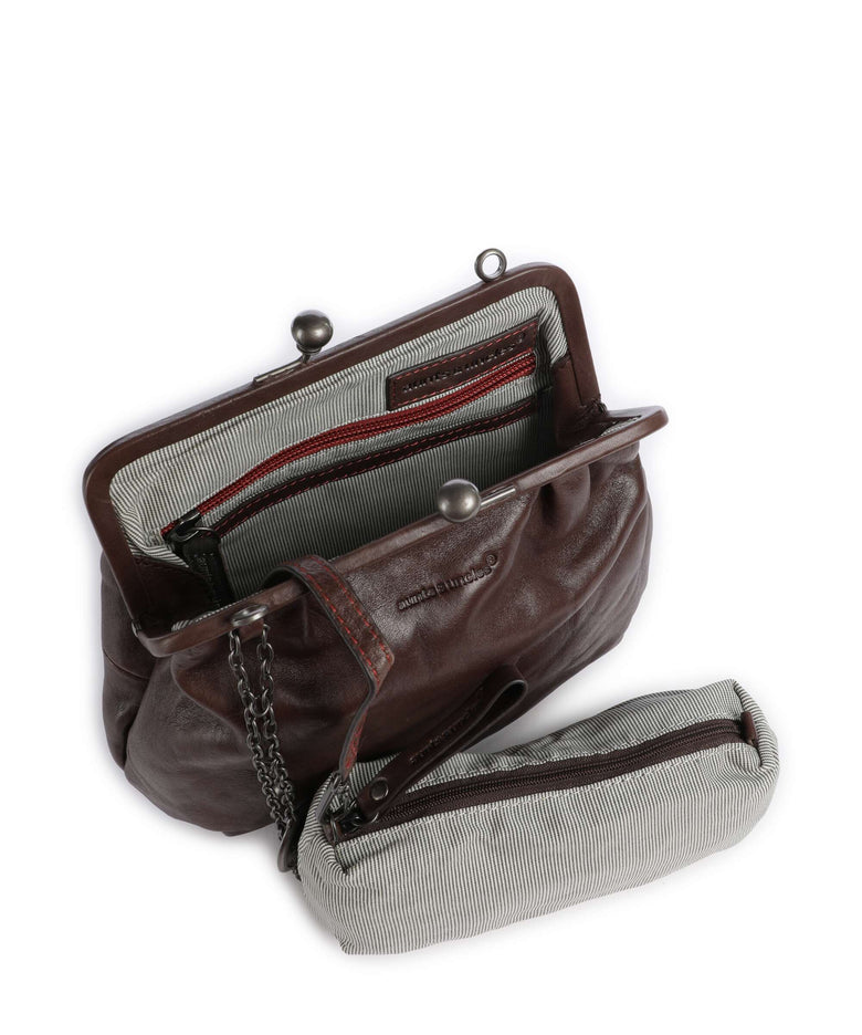 Aunts & Uncles Grandma's Luxury Club Mrs. Fortune Cookie Crossbody bag coffee bean
