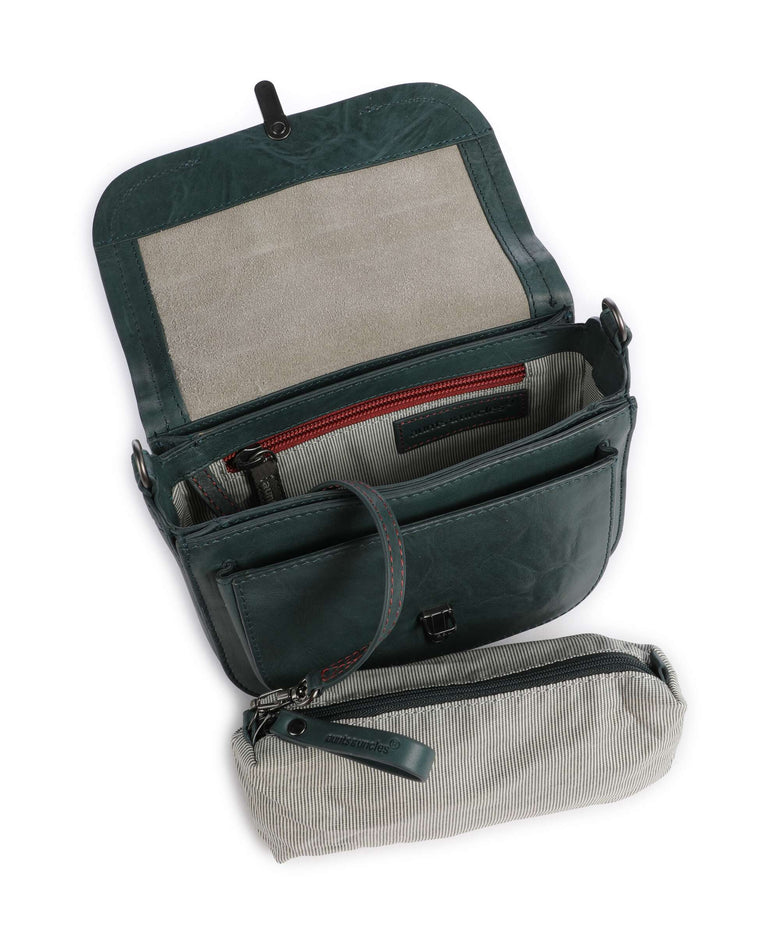 Aunts & Uncles Grandma's Luxury Club Mrs. Waffle Crossbody bag green jewel