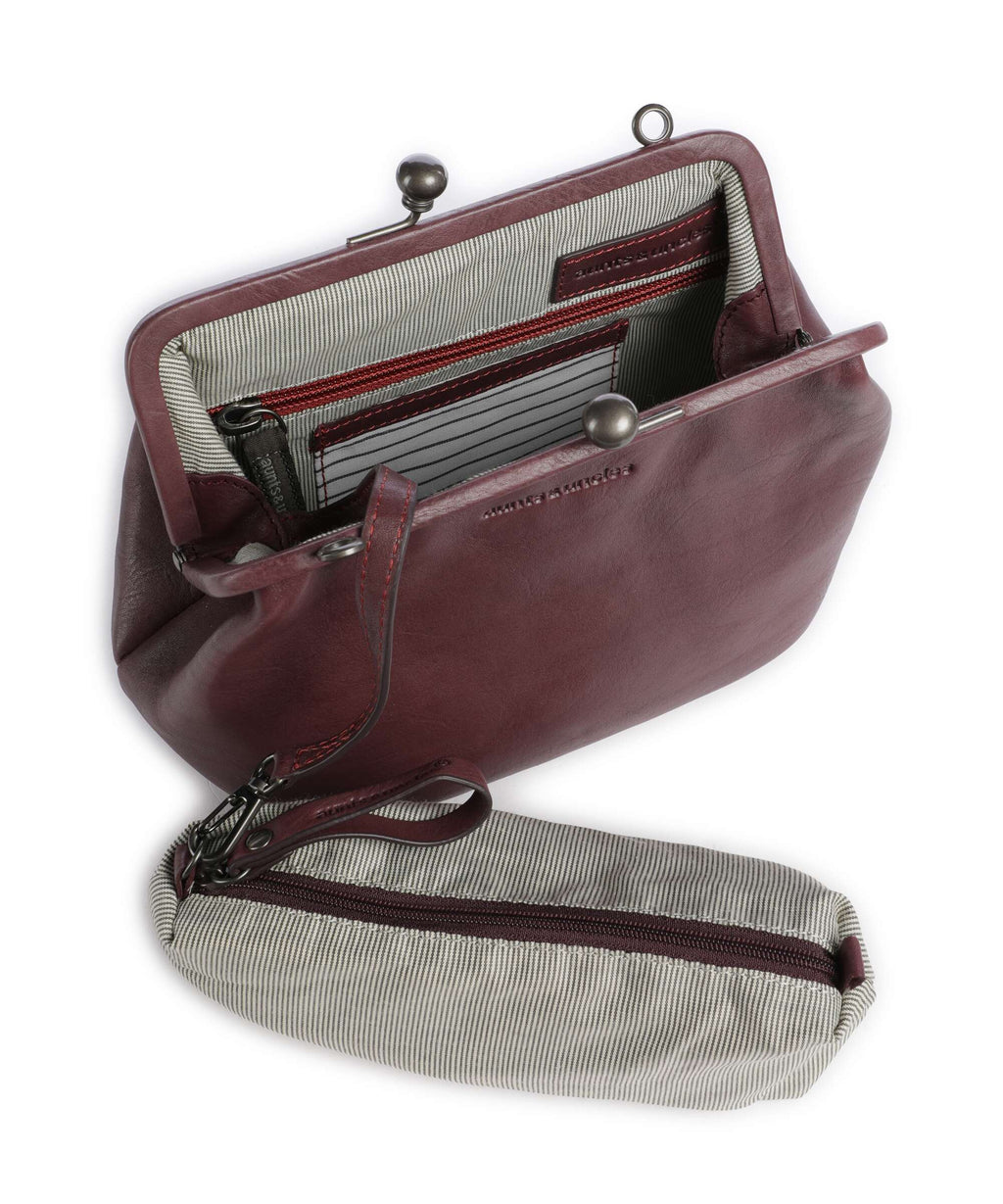 Aunts & Uncles Grandma's Luxury Club Mrs. Pizzelle Crossbody bag dark cherry