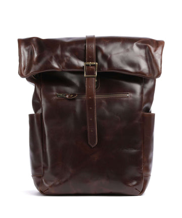 Buckle & Seam Crazy Horse Norman Zaino roll-top brown/dot