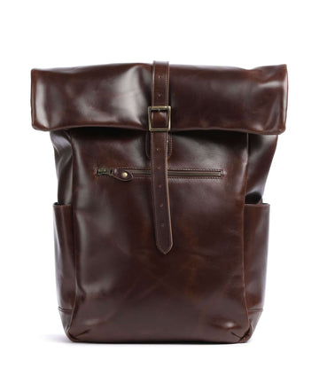 Buckle & Seam Crazy Horse Norman Zaino roll-top brown/blue