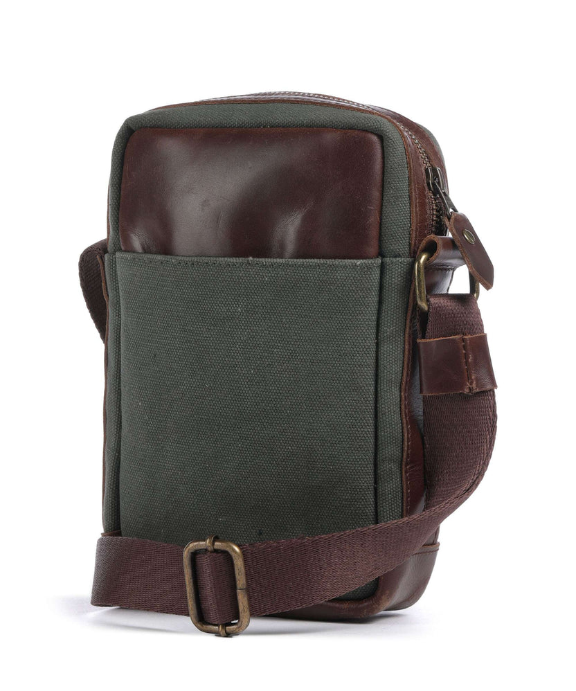 Buckle & Seam Runner Crossbody bag green