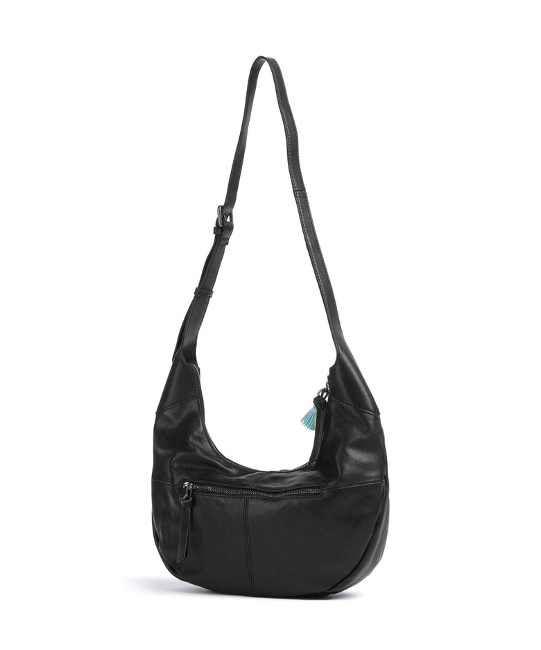 FredsBruder Take A Smile Big Hobo bag black