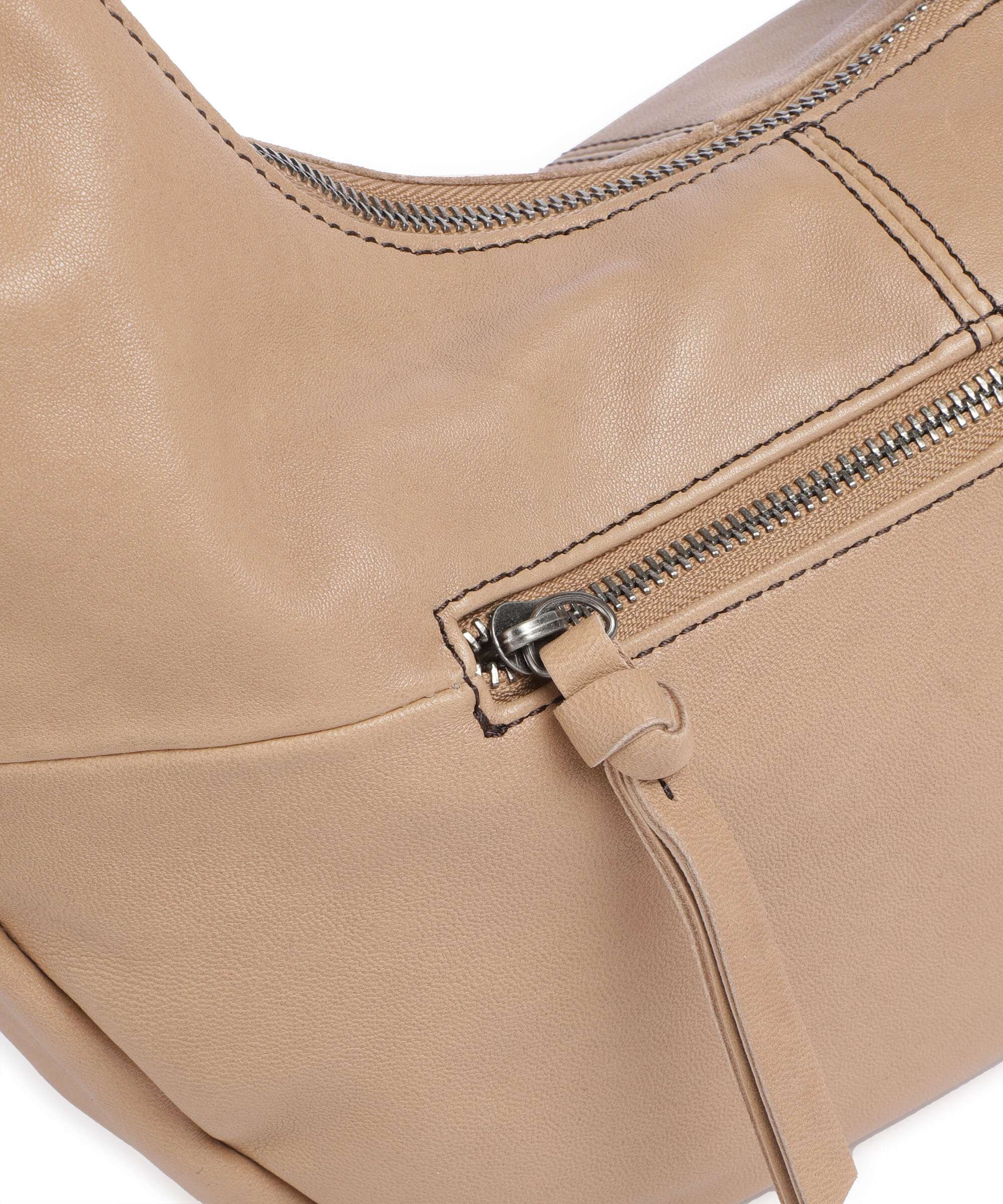 FredsBruder Take A Smile Big Hobo bag milk coffee