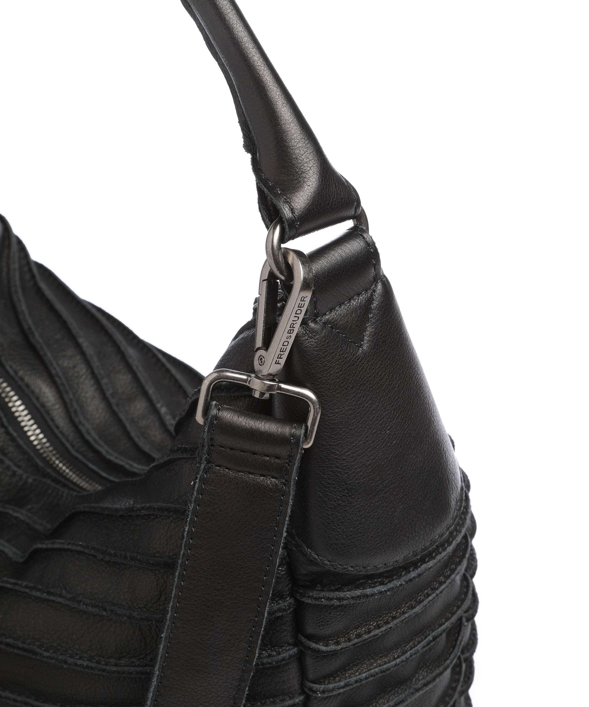 FredsBruder Bestseller Riffeltier S Hobo bag black