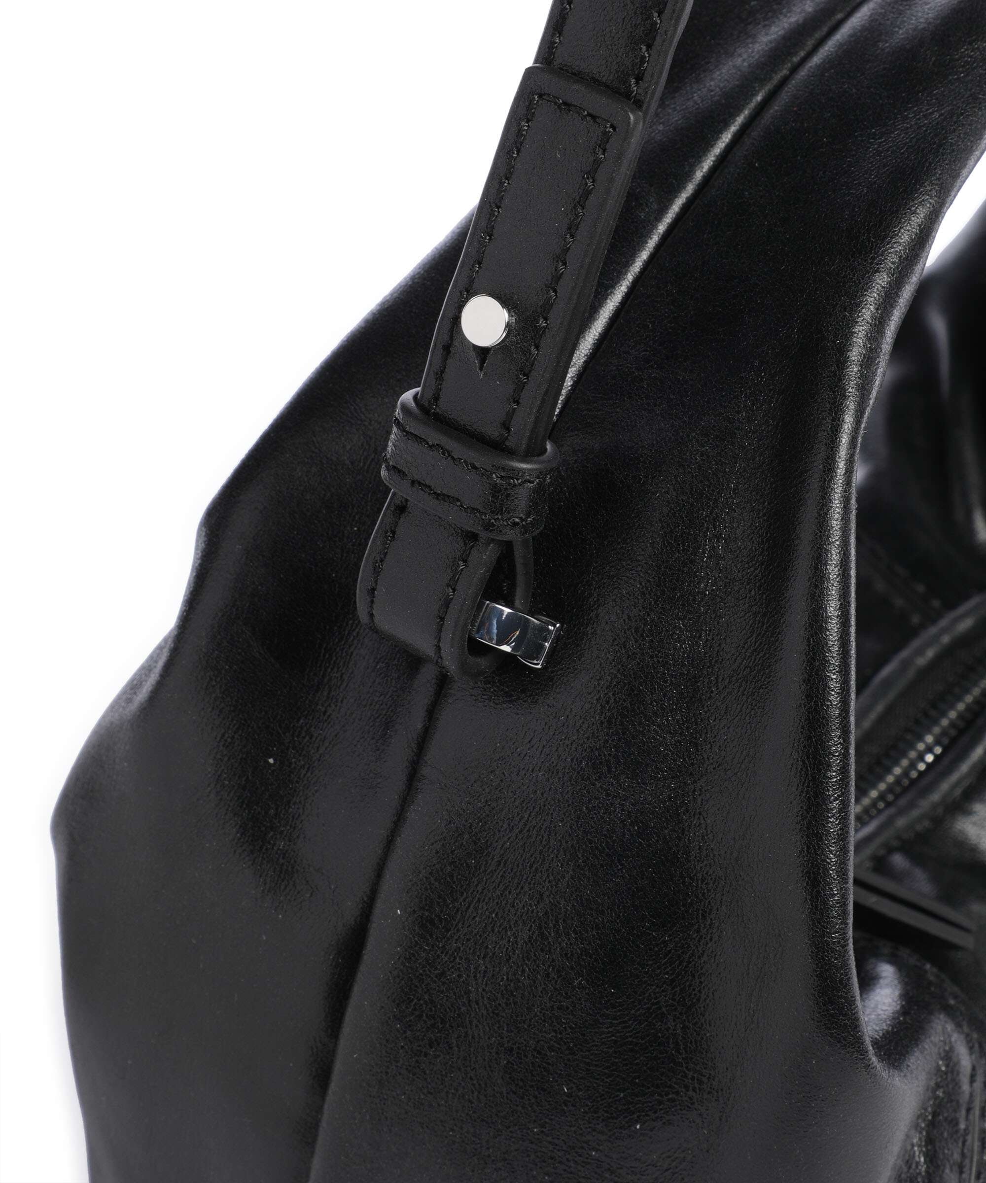 Les Visionnaires Greta Icon Crikle Mini Handbag black
