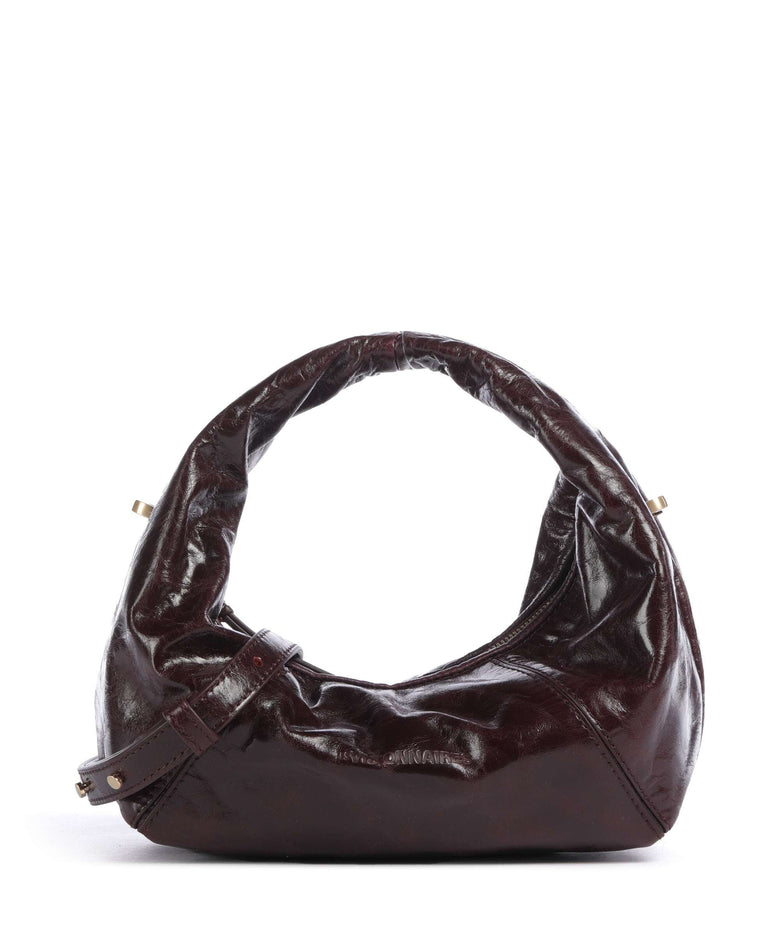 Les Visionnaires Greta Icon Crikle Mini Handbag bordeaux red