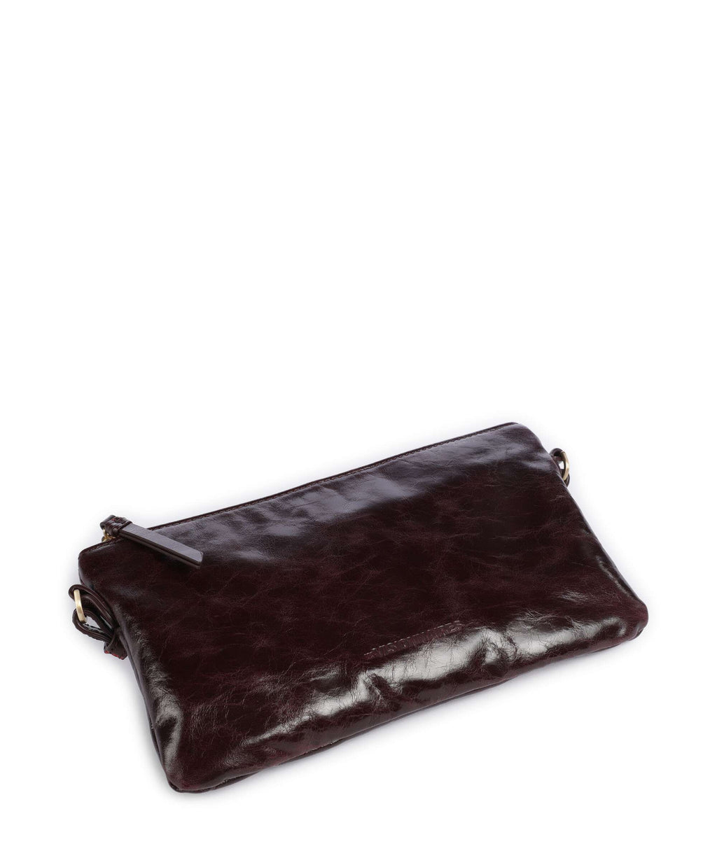 Les Visionnaires Alice Crinkle Shoulder bag bordeaux red