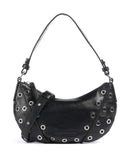 Les Visionnaires Enya Rivet Glossy Mini Sac porté épaule black