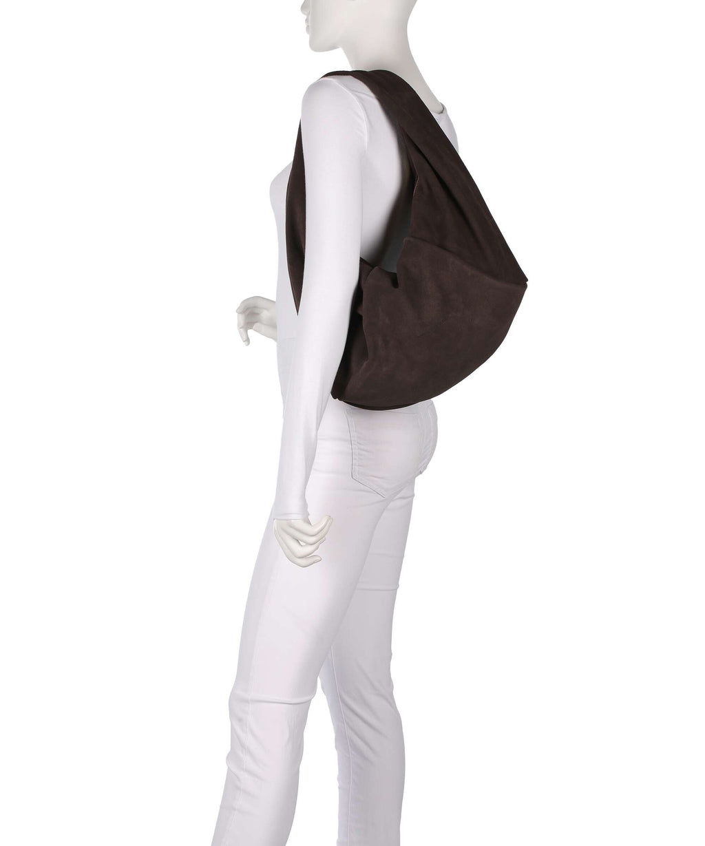 Les Visionnaires Greta Essential Cozy Hobo bag dark brown