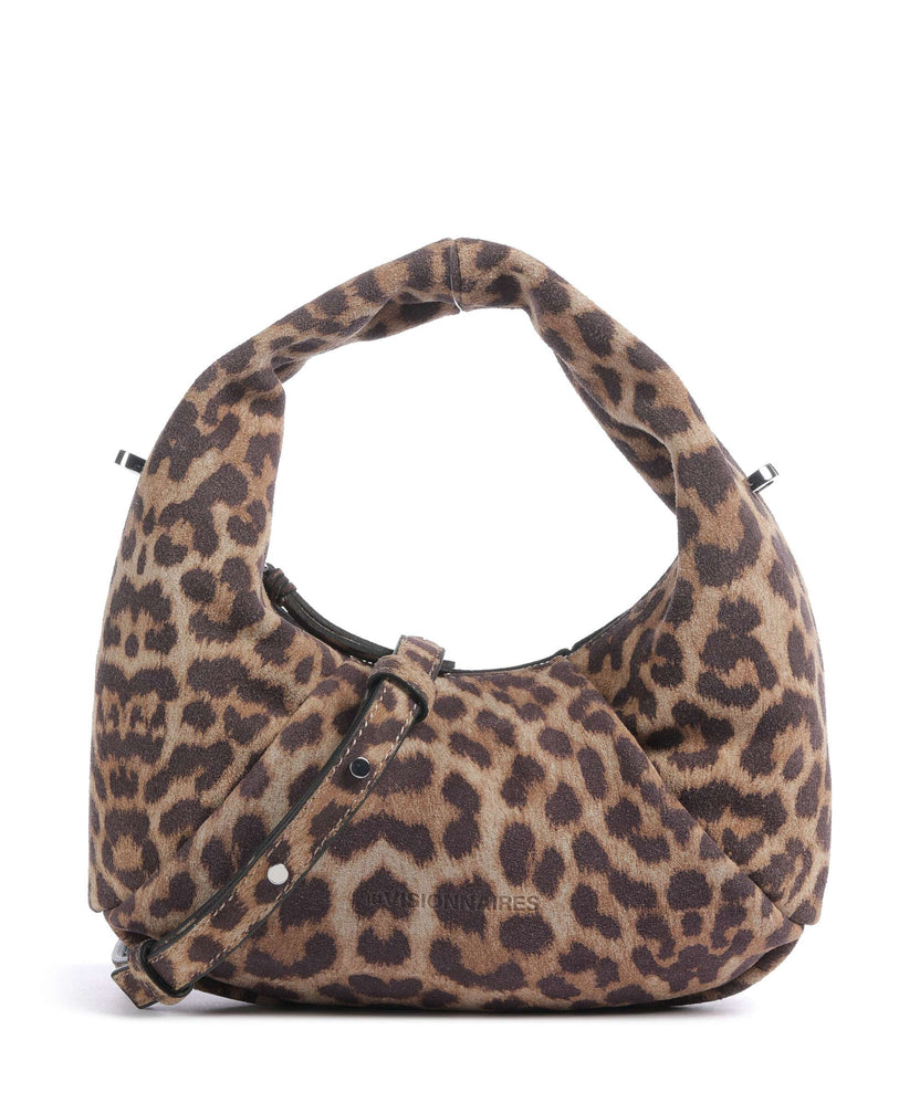 Les Visionnaires Greta Essential Cozy Mini Handbag leo print