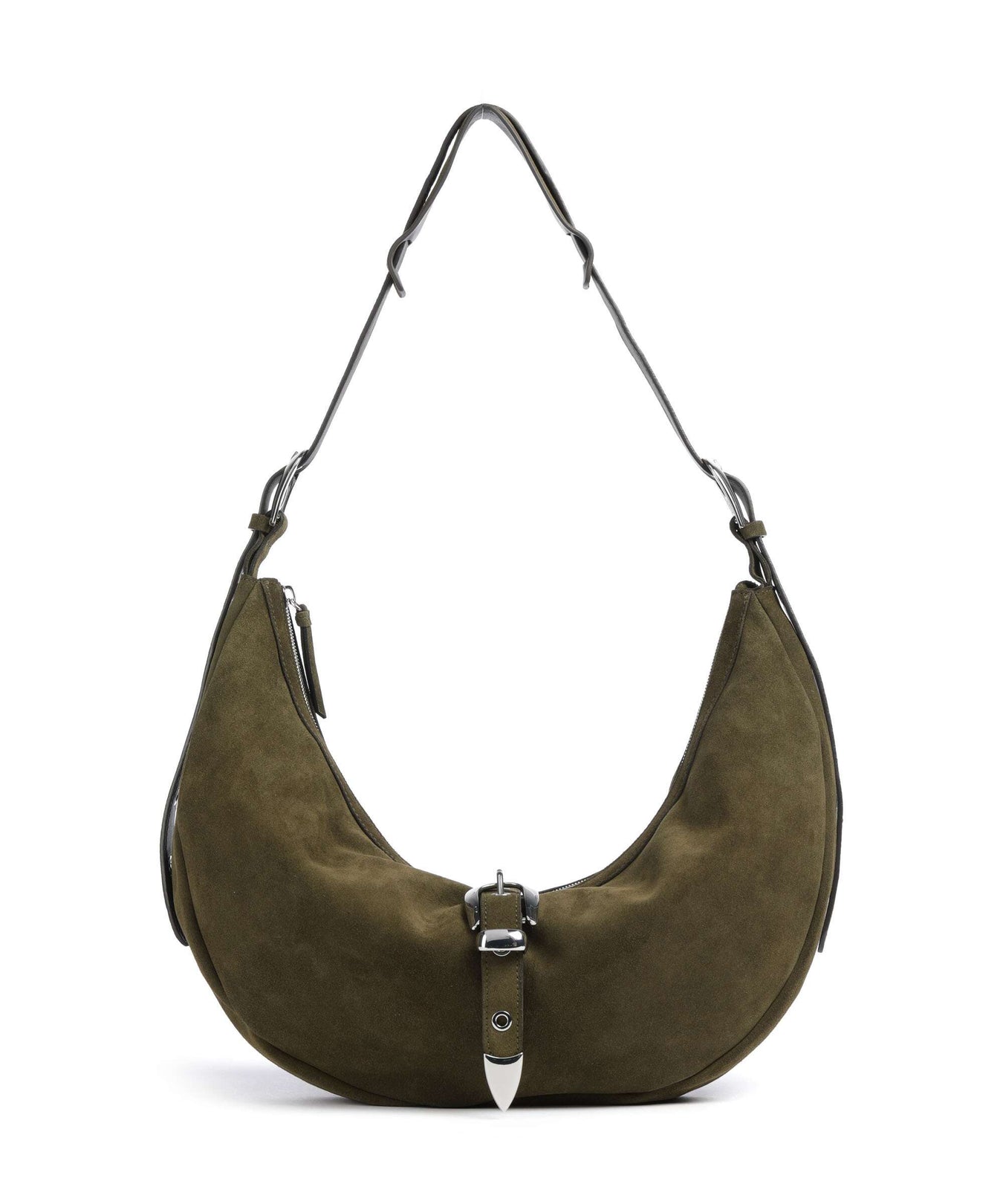 Les Visionnaires Enya Rebel Cozy Hobo bag deep jungle