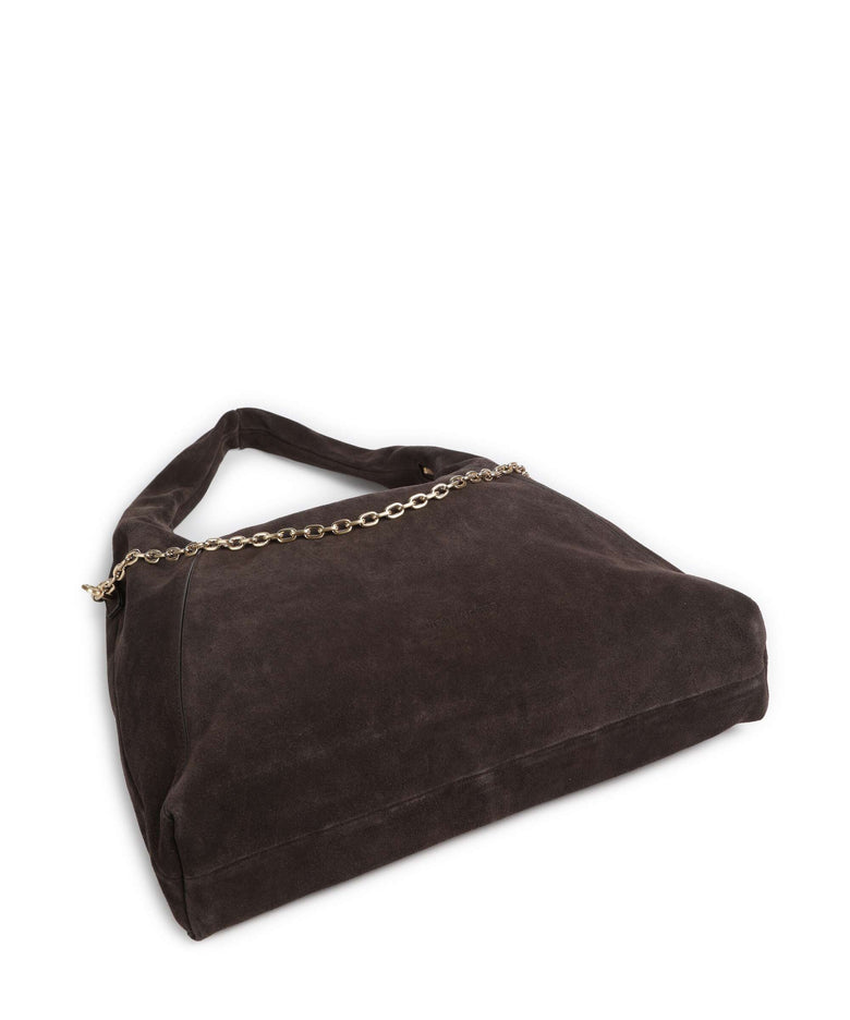 Les Visionnaires Jade Cozy Chain Hobo bag dark brown