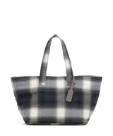 Les Visionnaires Alba Check Essential Borsa shopper check navy