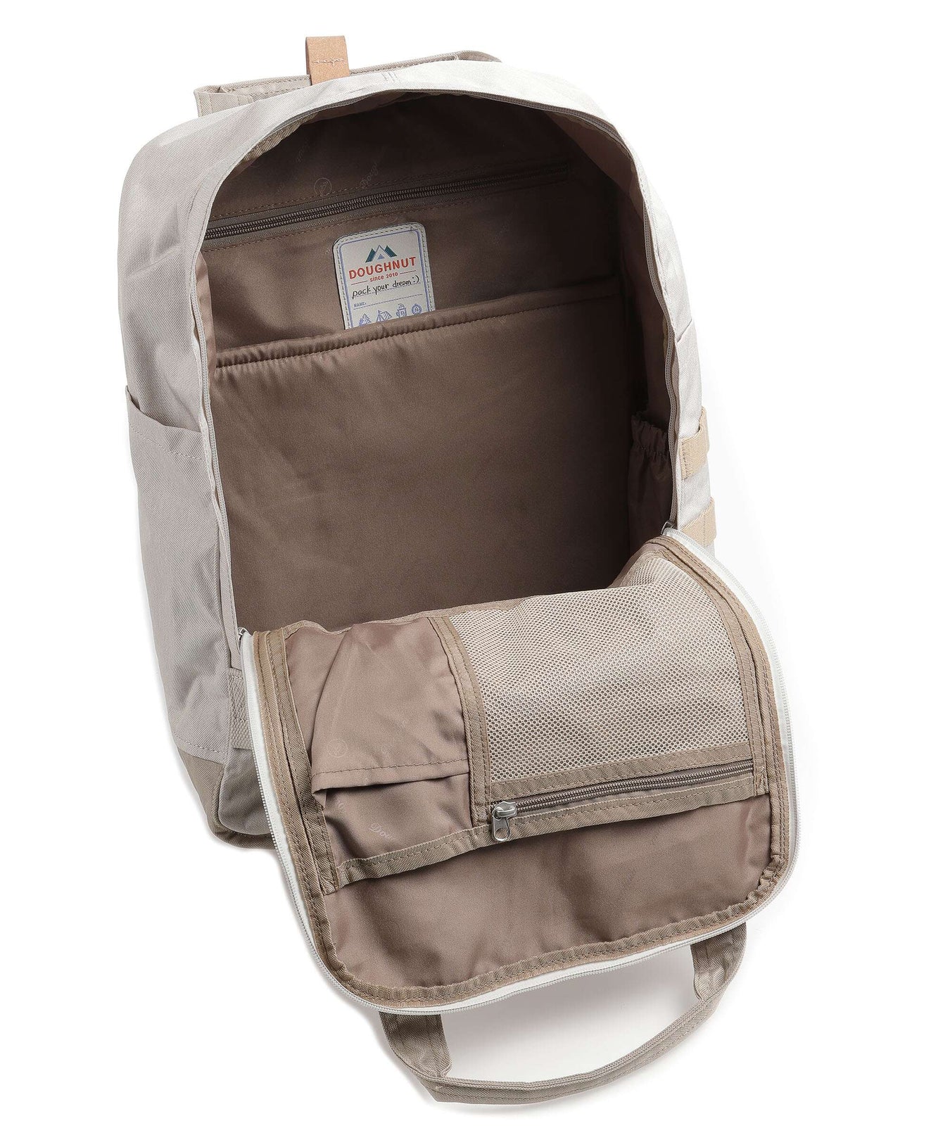 Doughnut Go Wild Macaroon Large Backpack ivory