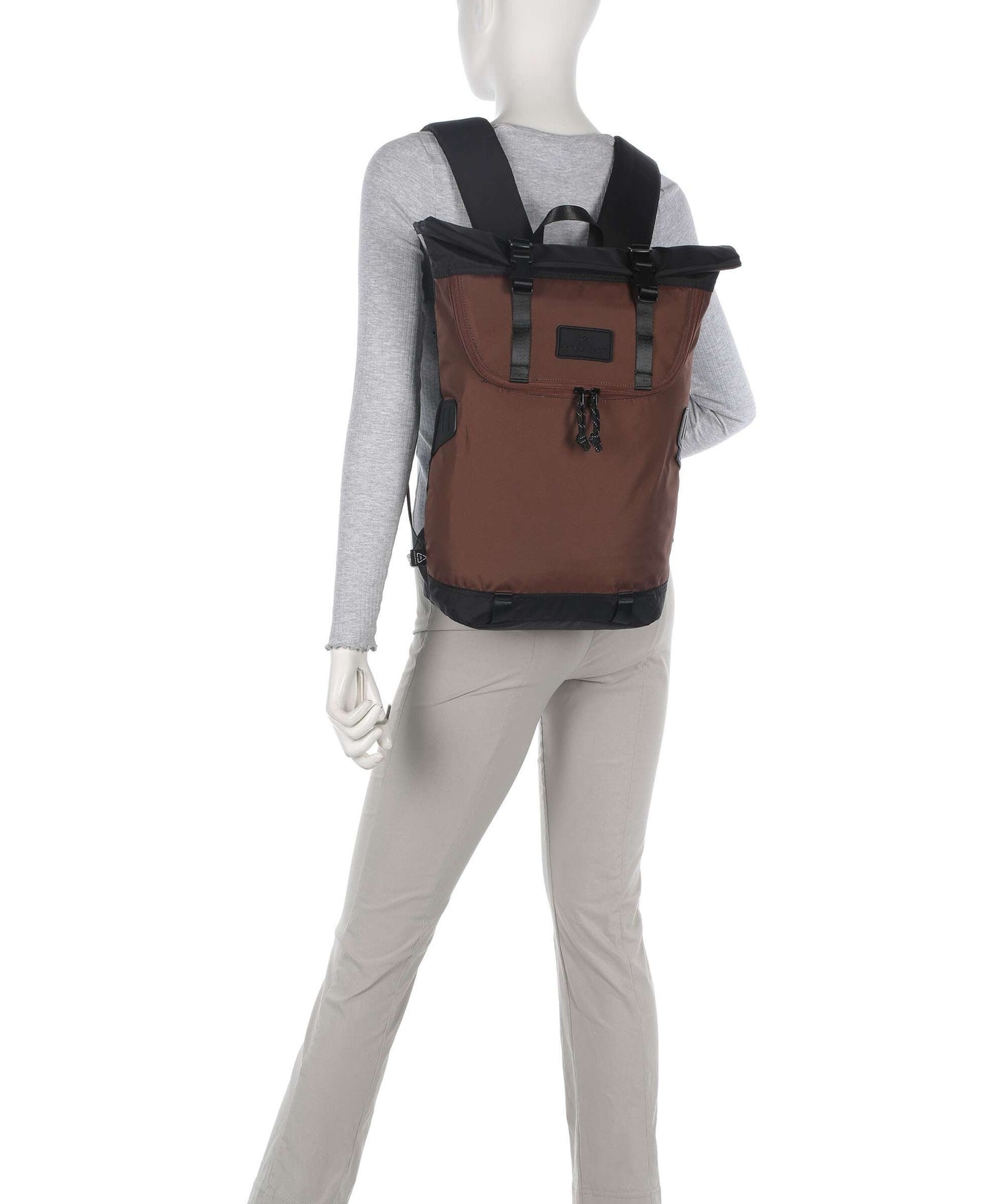 Doughnut Go Wild Christopher Small Rolltop backpack black/brown