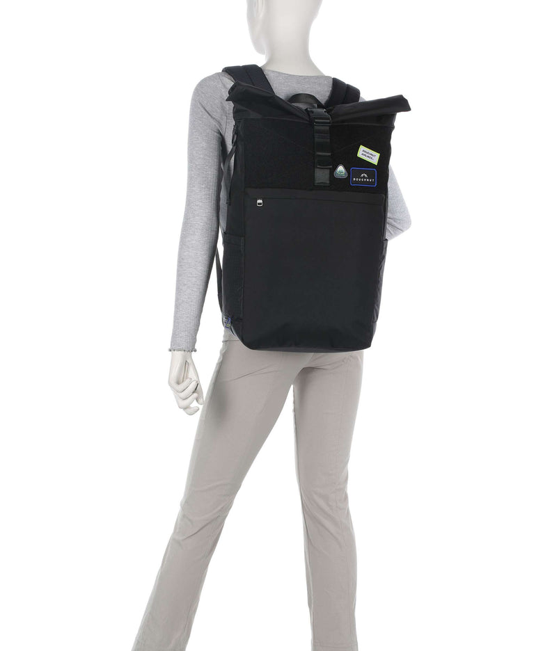 Doughnut Airlines Jetpack Rolltop backpack black