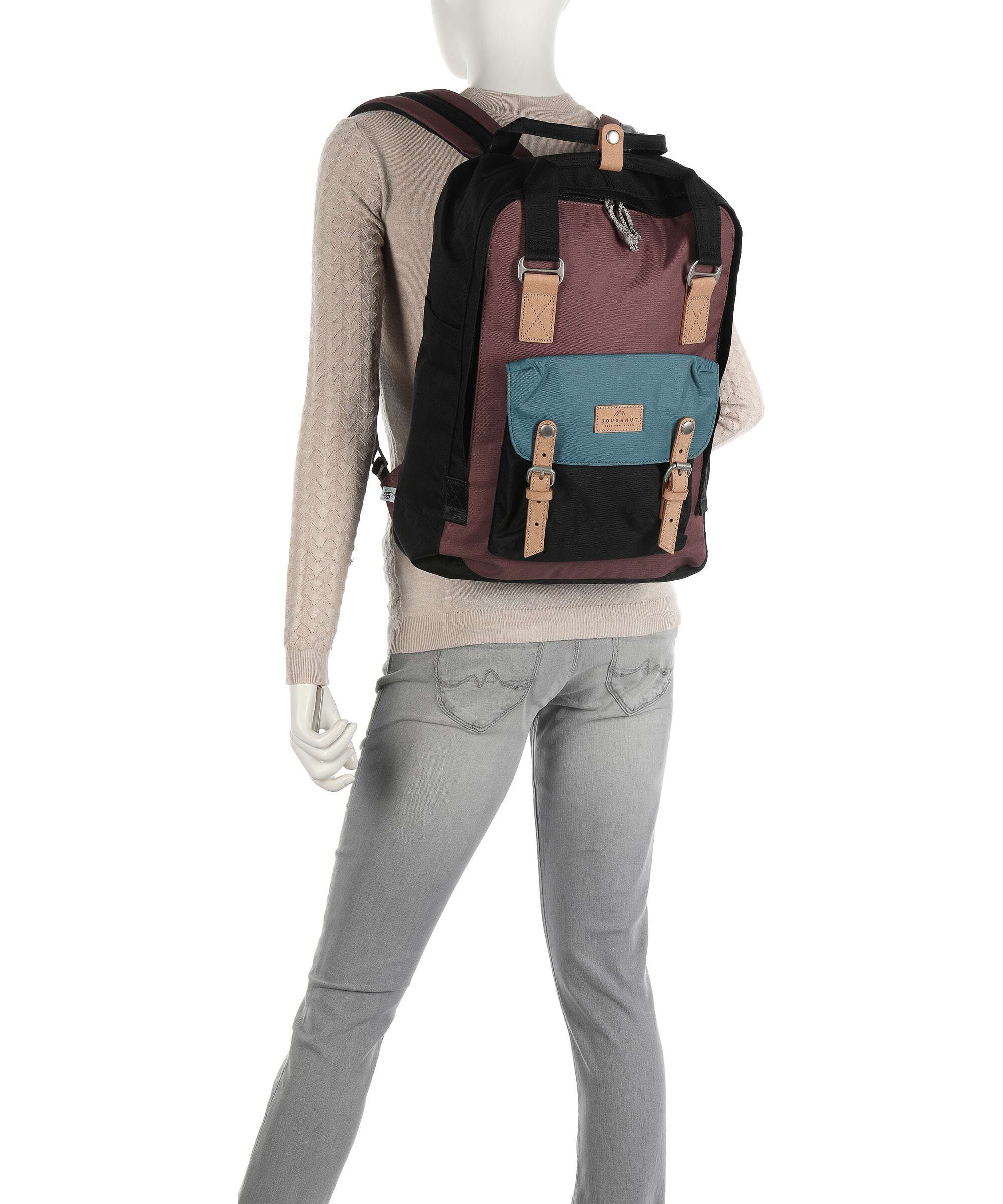 Doughnut Macaroon Backpack khaki/camel