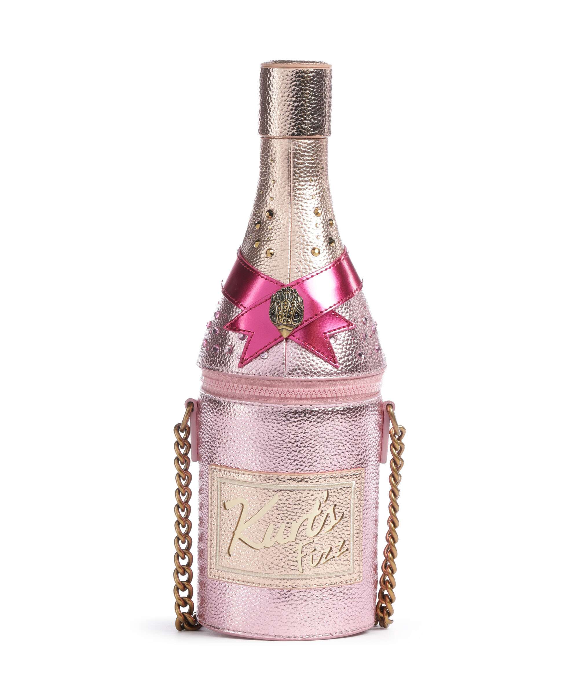 Kurt Geiger Champagne Bottle Crossbody bag pink