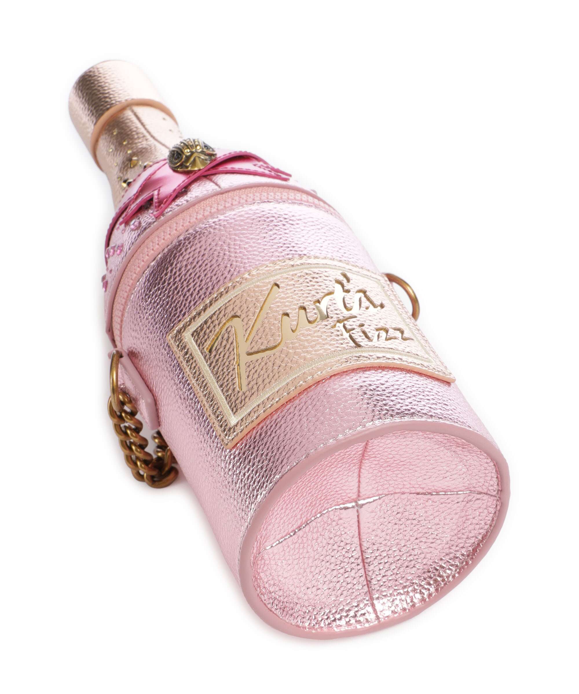 Kurt Geiger Champagne Bottle Crossbody bag pink