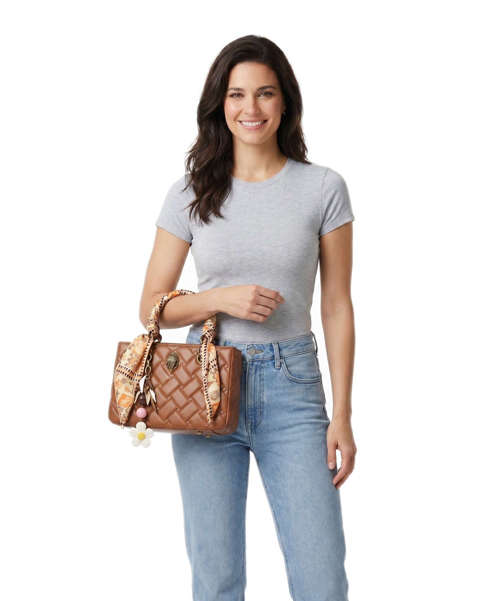 Kurt Geiger Kensington Square Handbag tan combination