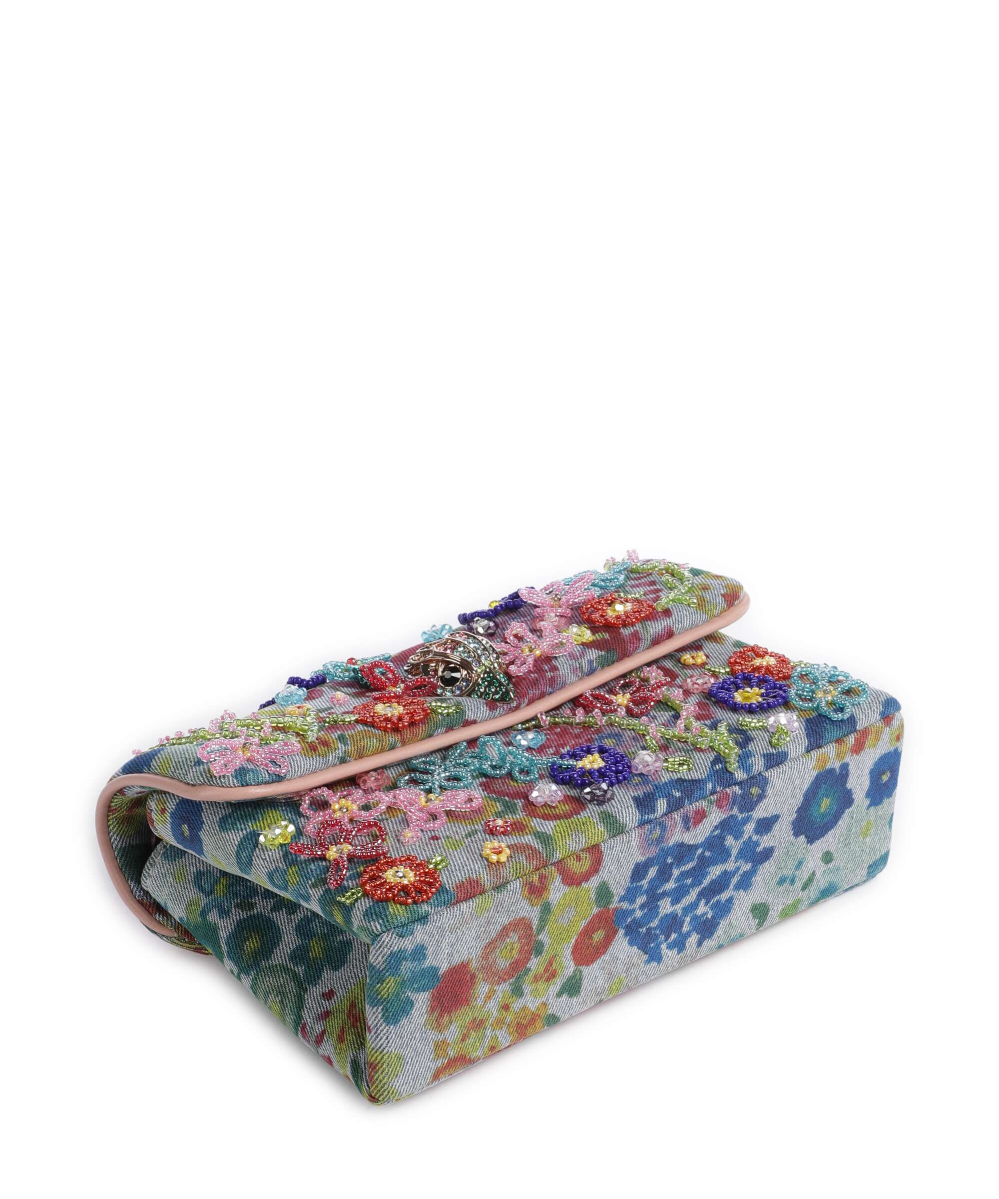 Kurt Geiger Kensington Mini Flower Shoulder bag blue