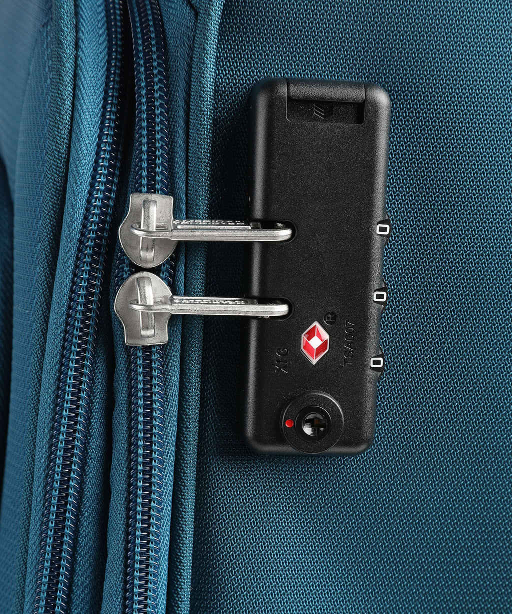 American Tourister Crosstrack Spinner (4 wheels) navy/orange