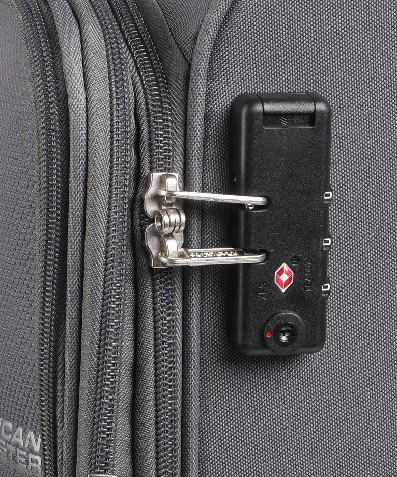 American Tourister Fun Cruise Spinner (4 wheels) grey/orange