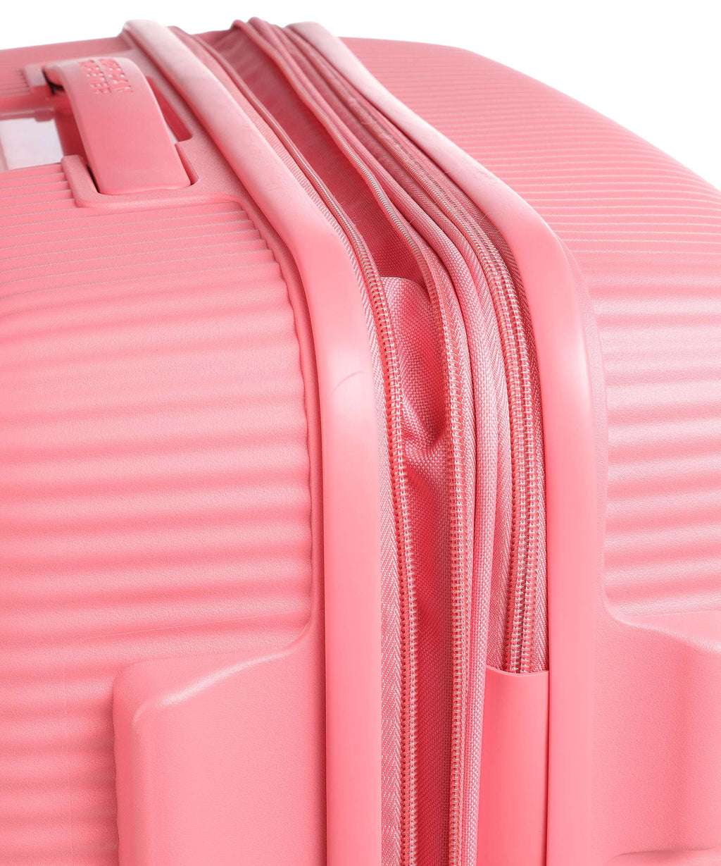 American Tourister Soundbox Spinner (4 wheels) sun kissed coral