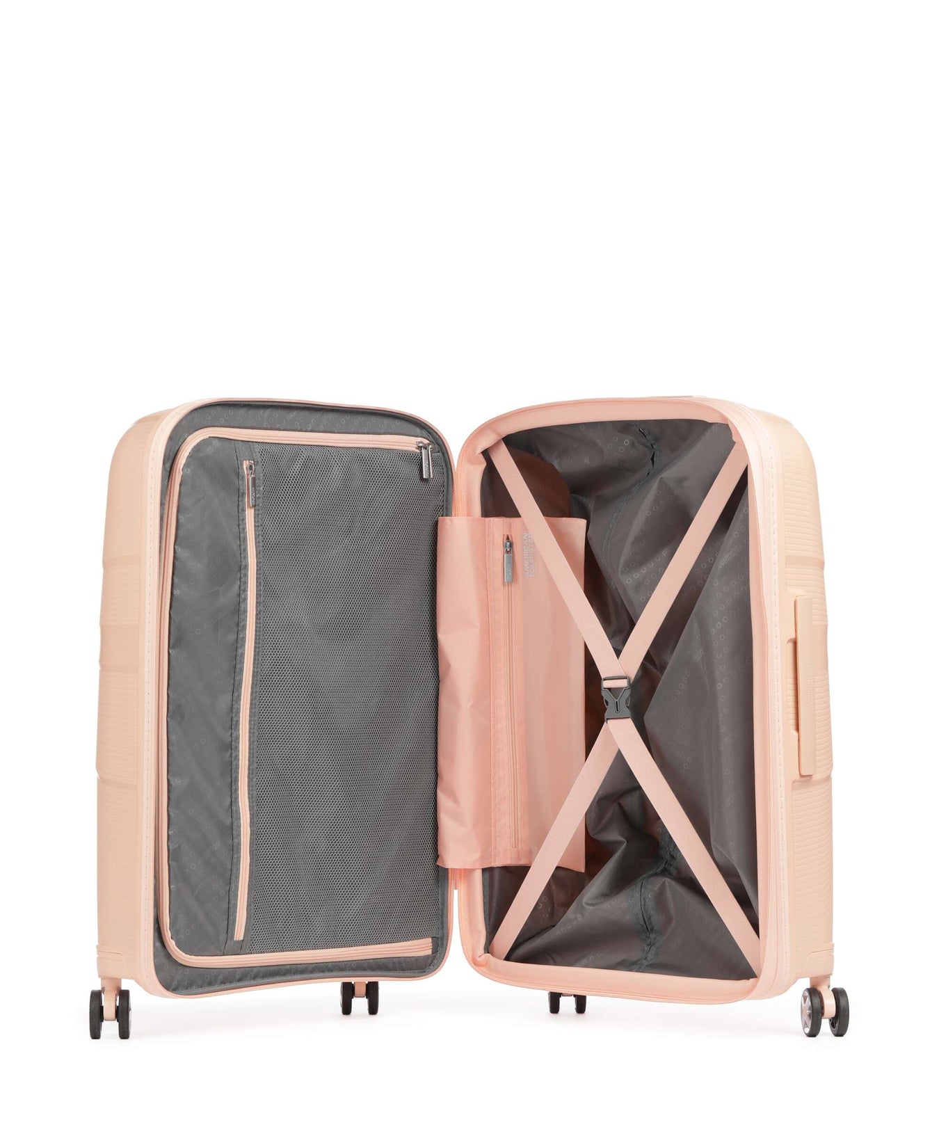 American Tourister Starvibe Spinner (4 wheels) metallic peach
