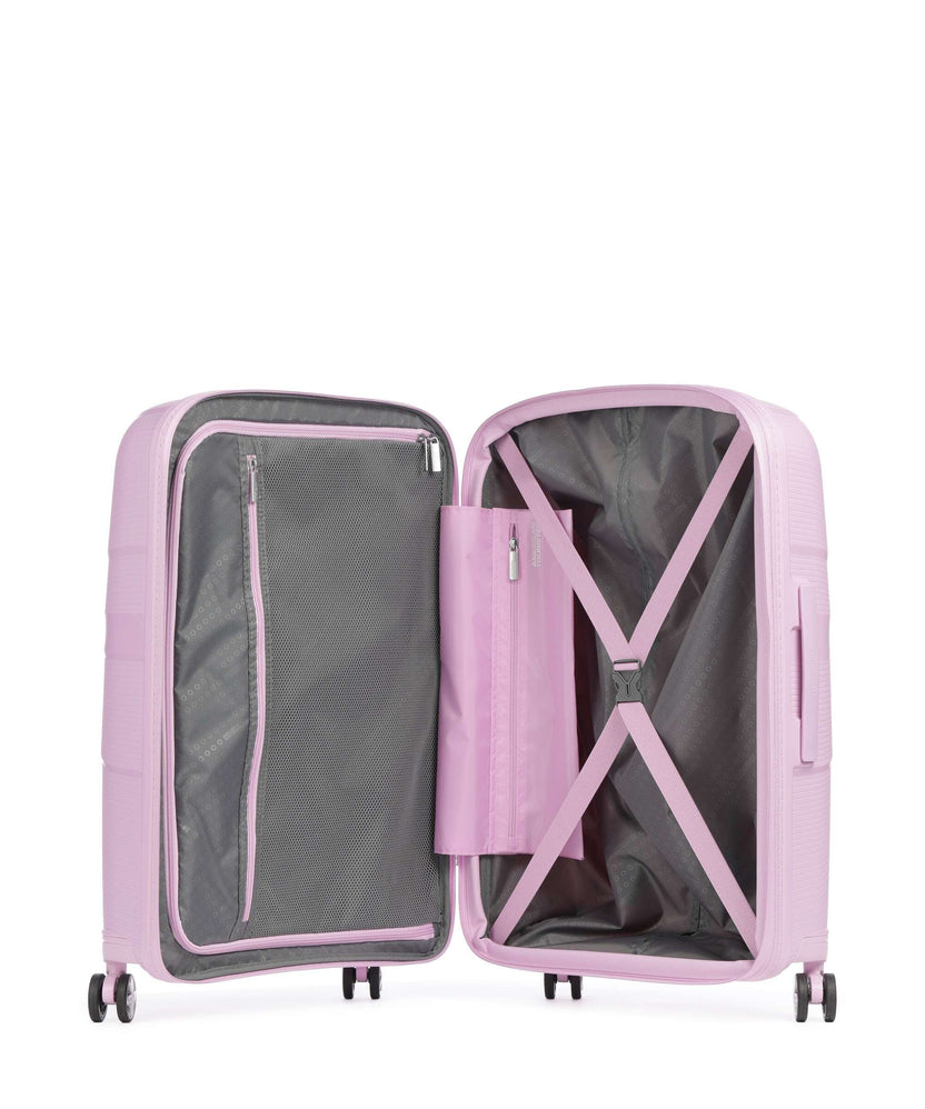 American Tourister Starvibe Spinner (4 wheels) metallic pastel lavender