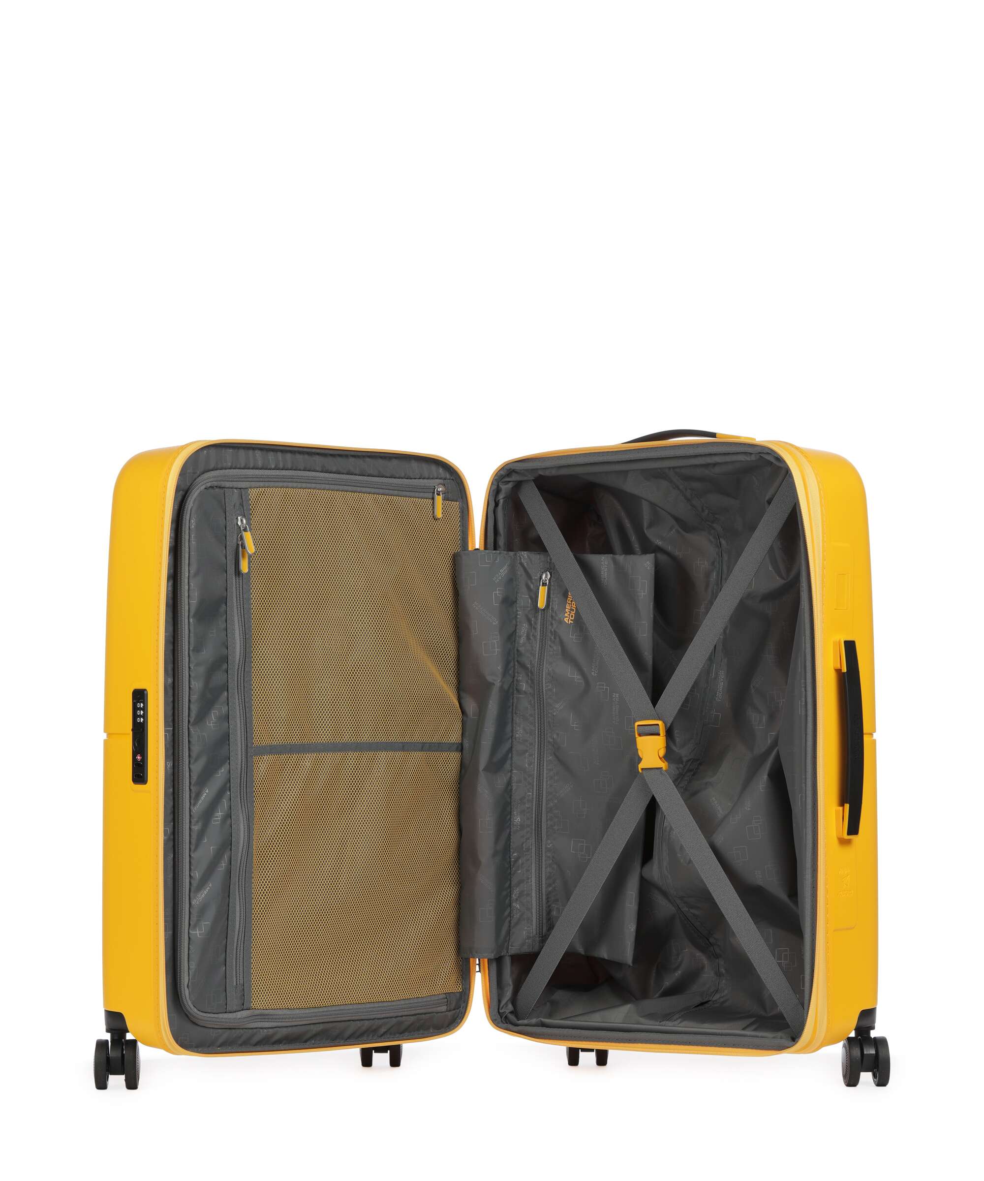 American Tourister Dashpop Spinner (4 wheels) golden yellow