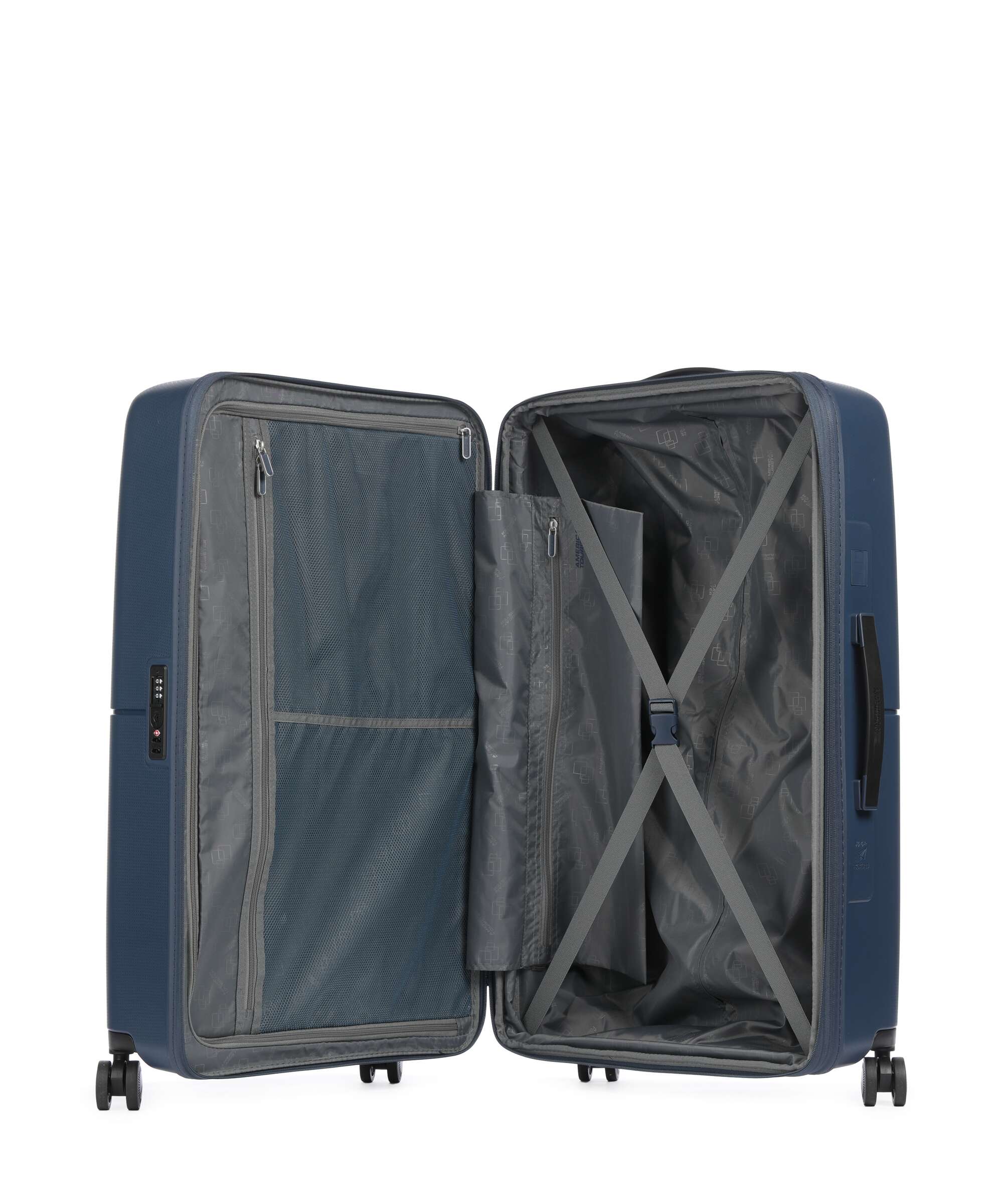 American Tourister Dashpop Spinner (4 wheels) midnight blue