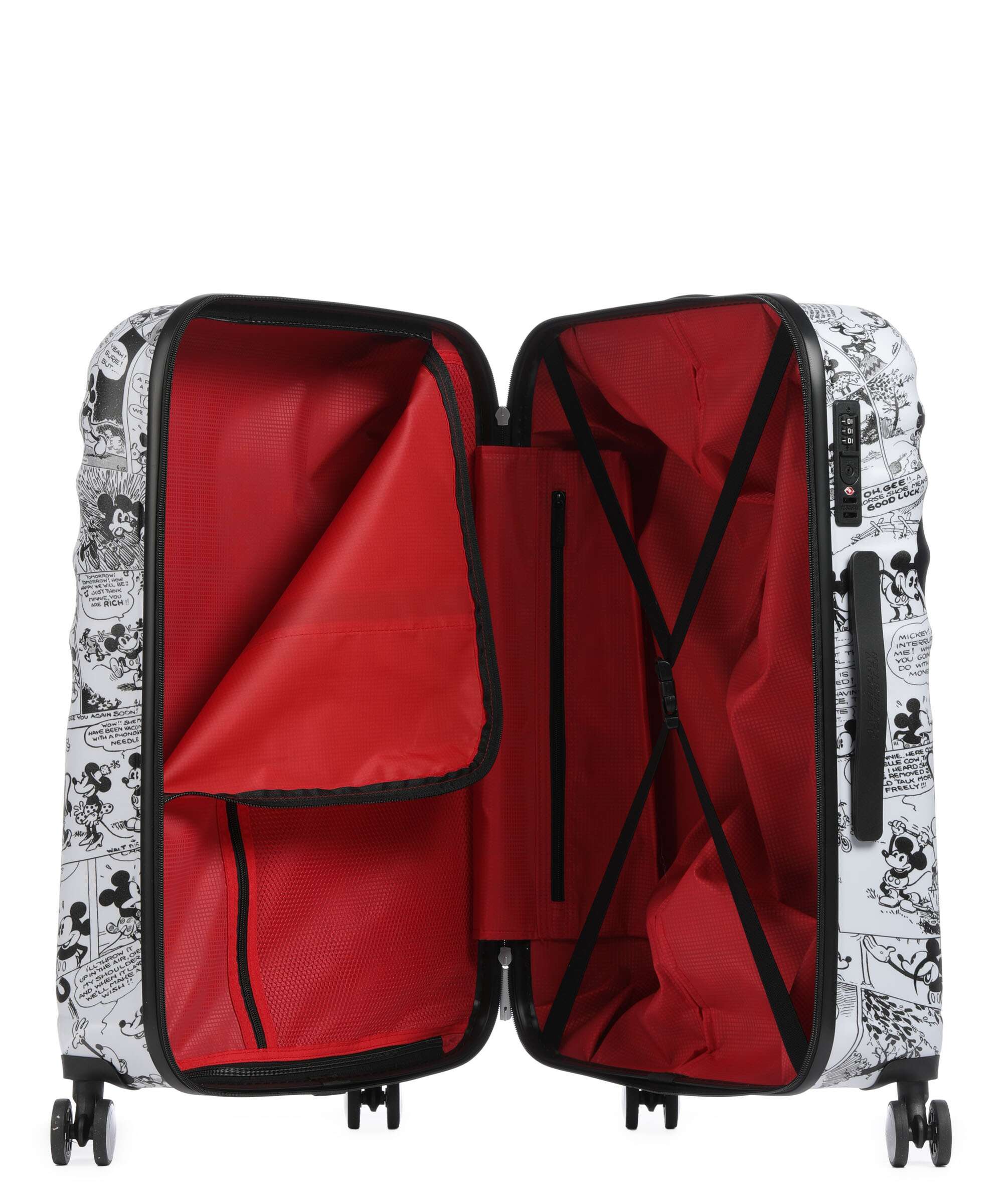 American Tourister Wavebreaker Disney Spinner (4 wheels) minnie comics/white