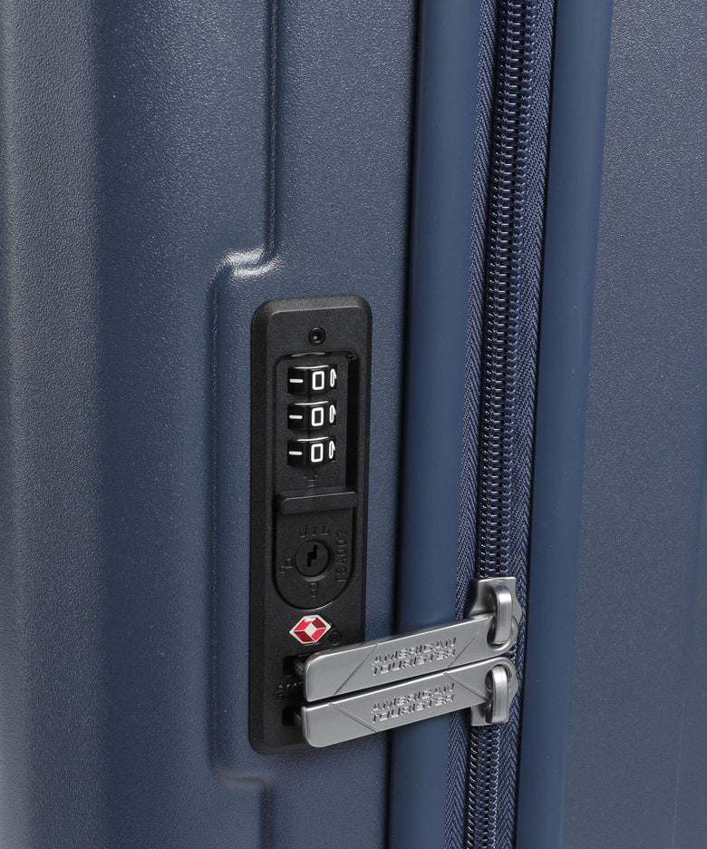 American Tourister Sunset Hills Spinner (4 wheels) navy blue