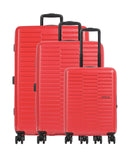 American Tourister Sunset Hills 4-Rollen Trolley Set apple red