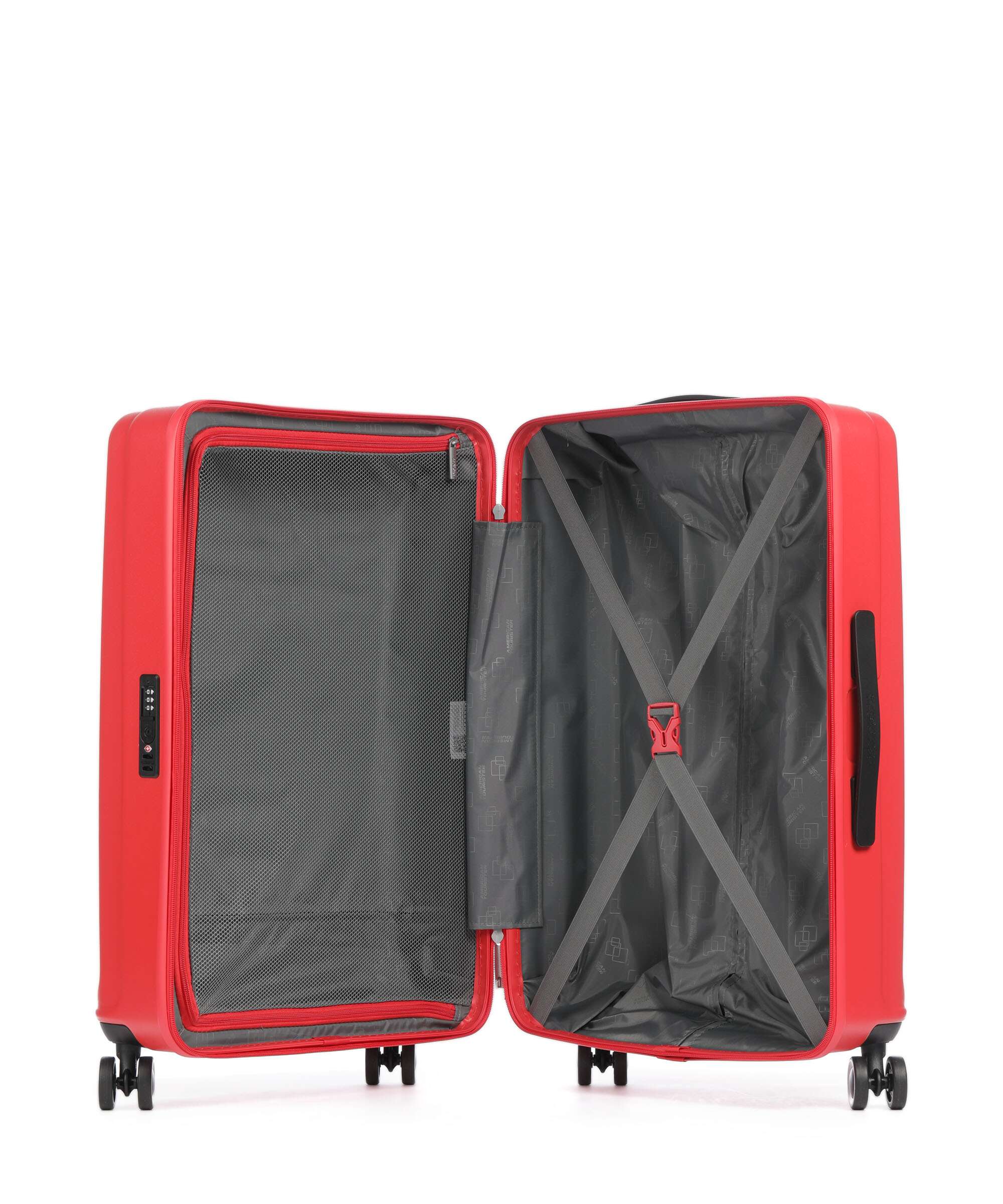 American Tourister Sunset Hills Suitcase set (4 wheels) apple red