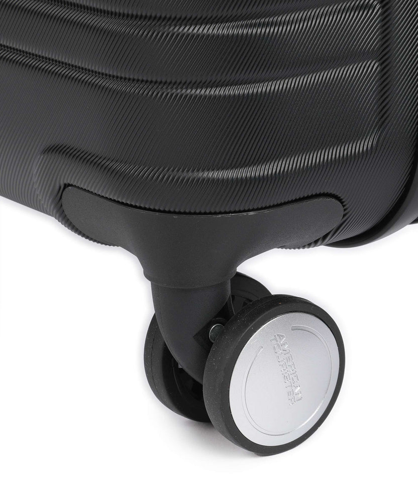 American Tourister Flashline Spinner (4 wheels) shadow black