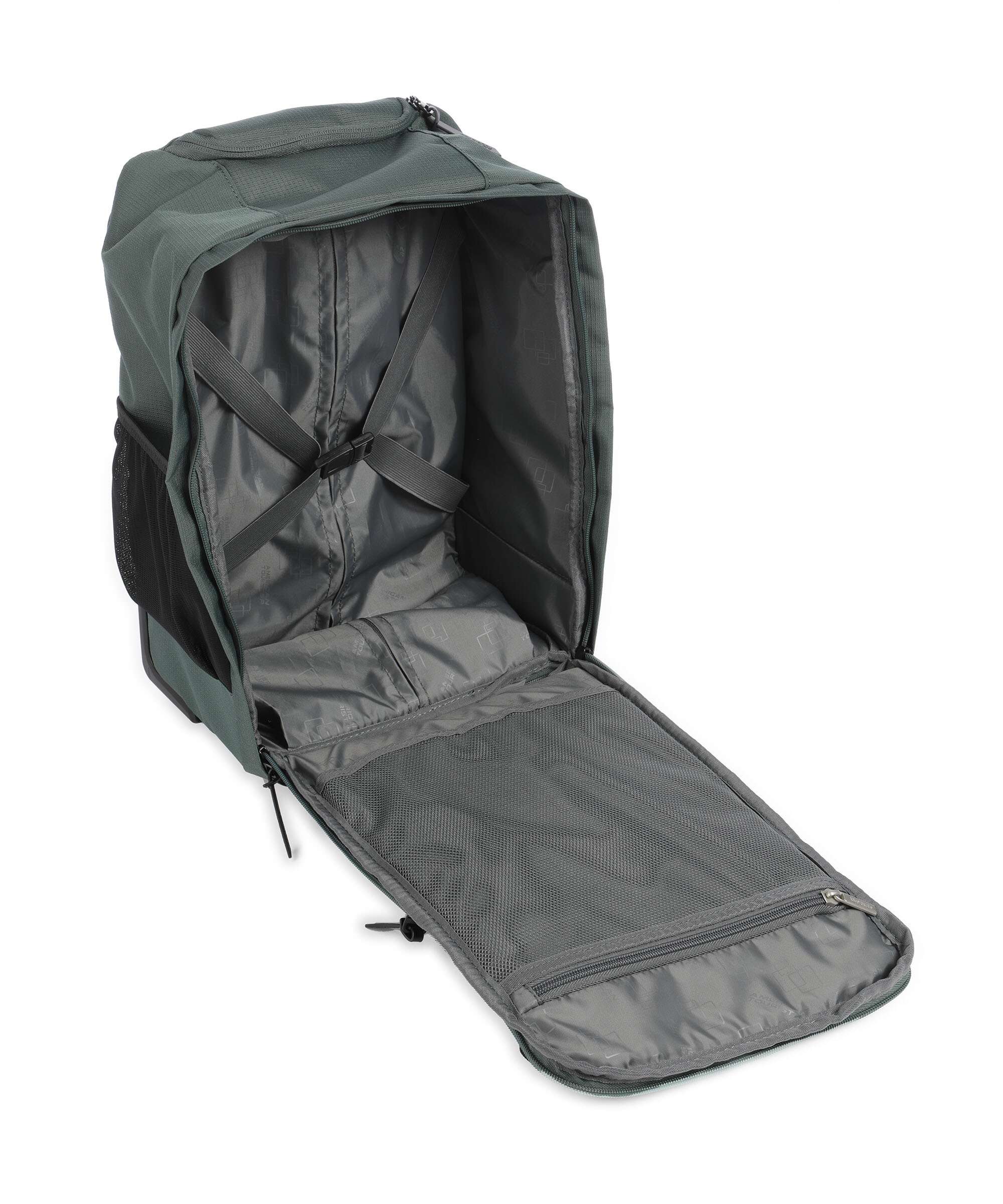 American Tourister Take2Cabin S Backpack with wheels dark forest