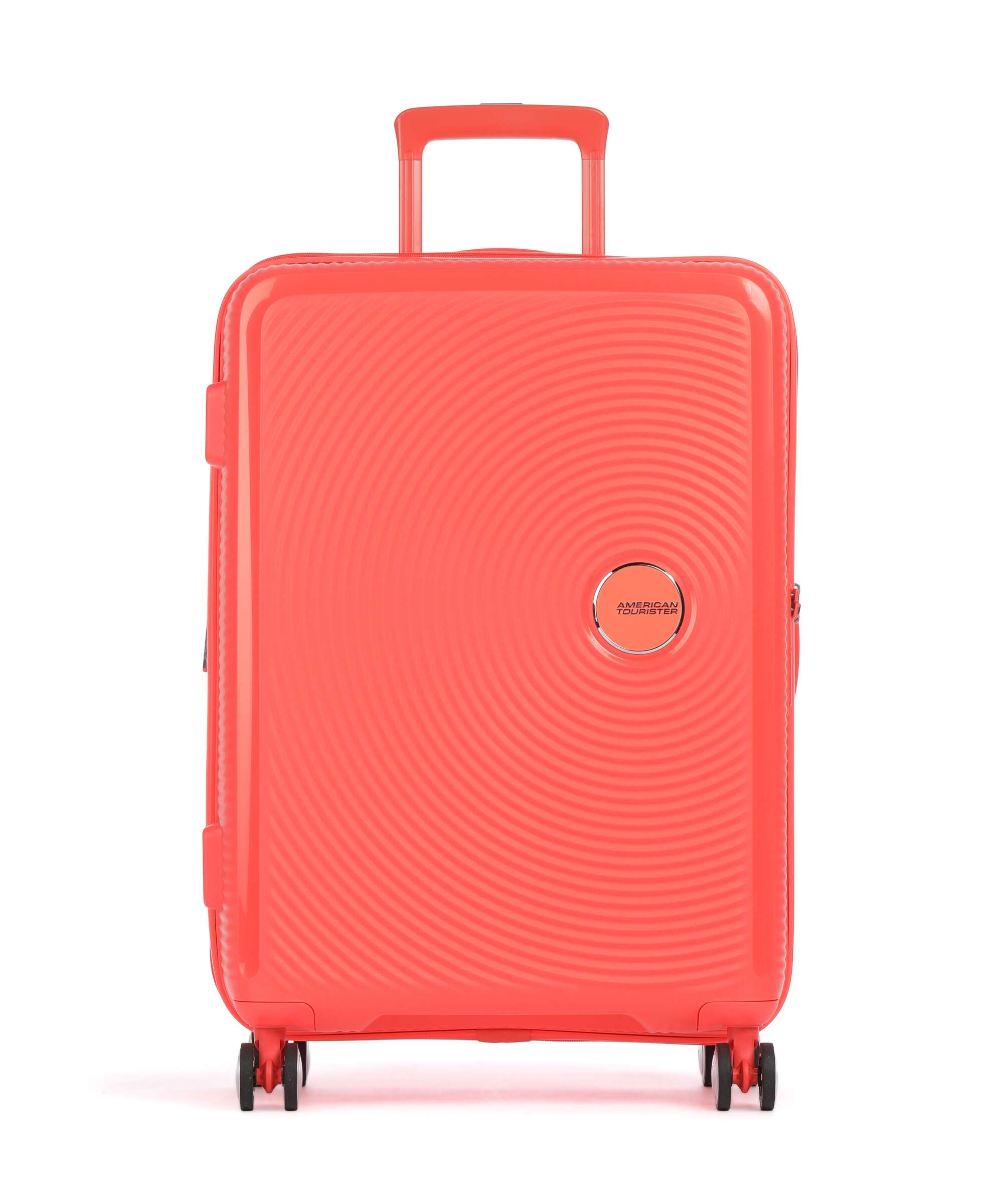 American Tourister Soundbox Spinner (4 wheels) neon orange